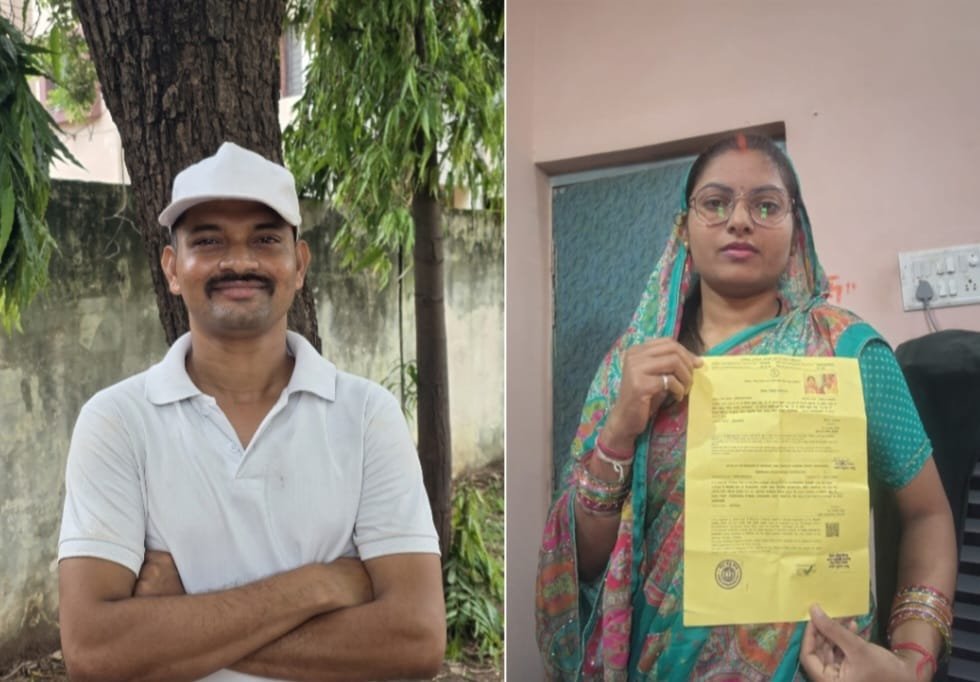 सेवा सेतु पोर्टल बना आमजन का भरोसेमंद साथी, निलेश और ज्योति साहू को रिकॉर्ड समय में मिला विवाह प्रमाण पत्र 1002247595